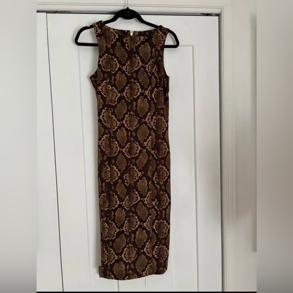 Michael Kors Dresses & Skirts - Michael Kors Brown Reptile Print Dress